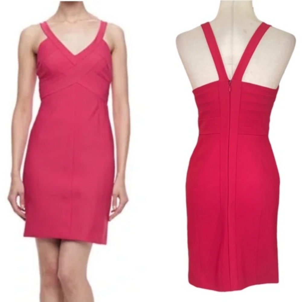 Laundry Shelli Segal Fuscia Sheath Dress 4